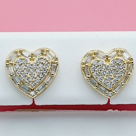 "925 Sterling Silver Cubic Zirconia Earrings, U19254607 - Picture 1 of 11